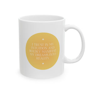 (MANIFESTOR) Ceramic Mug, (11oz, 15oz) - K Sahai